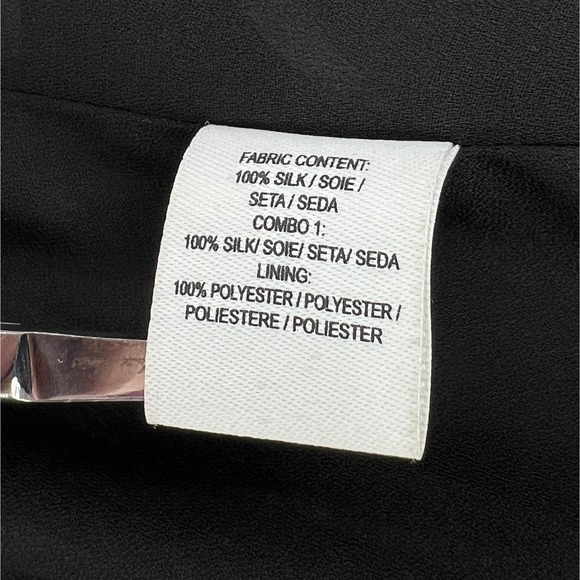 DEREK LAM 10 CROSBY Dress Womens 0 Black Green Geometric Print Silk Strappy Mini - Picture 11 of 16